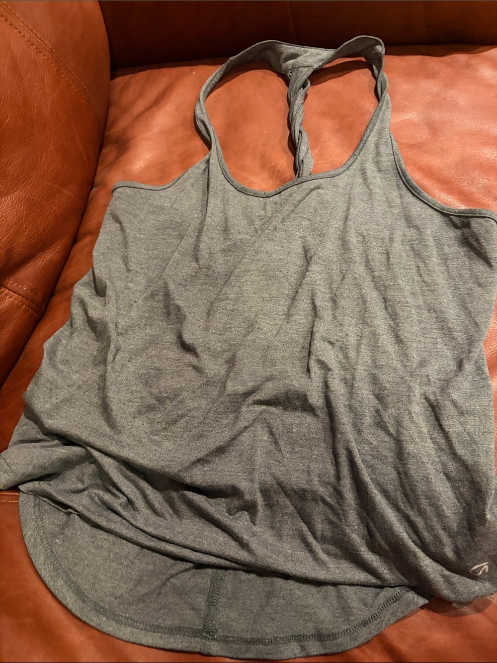 Women’s Grey Racerback Tank Top Gap Fit Small